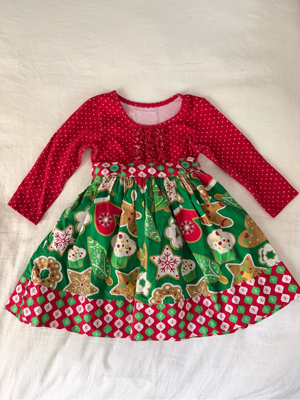 Eleanor Rose Gingerbread Cookie Dress - Christmas, Baking, Holiday
